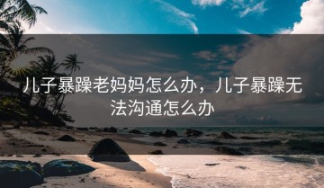 儿子暴躁老妈妈怎么办，儿子暴躁无法沟通怎么办